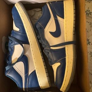 Kids' Blue and White Sneakers